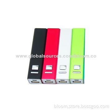 Low-price 2,600mAh Mobile Phone Power Banks with LED Light, Best Promotional GiftNew